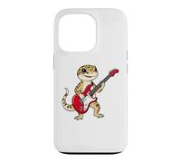 Vintage Leopard gecko Reptiles Punk Music Playing Guitar Case for iPhone 13 Pro