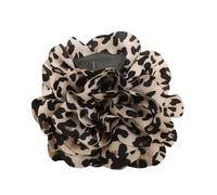 Vintage Leopards Print Flower Hair Claw Clip Adjustable For Hair Volumes Unique Hairpieces Headwear Styling Accessory