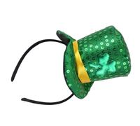 Vintage Leprechaun Headband Hair Hoop Hat Western Stovepipe Hat Top For Irish Holiday Wear Photo Props Sequins Hats For Men