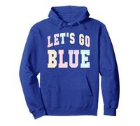 Vintage LET'S GO BLUE Team Spirit Week War Game Day Italy Pullover Hoodie