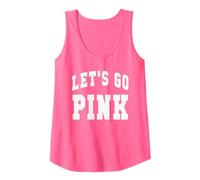 Vintage Let's GO Pink Field Day Run Fun Summer Camp Support Tank Top