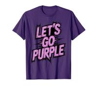 Vintage Let's GO Purple Competition Game Day Homecoming T-Shirt