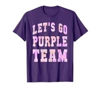 Vintage Let's GO Purple Team Tournament Game Day Competition T-Shirt