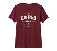 Vintage Let's GO RED Team War Game Competition Summer Camp Premium T-Shirt
