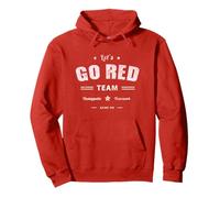Vintage LET'S GO RED Team War Game Competition Summer Camp Pullover Hoodie