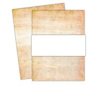 Vintage Letter Papers 100 Sheets Vintage Stationery Writing Paper Classical Drawing Paper Printing Paper Thicker Simple Literary Scrapbook Letter Paper(Style C)