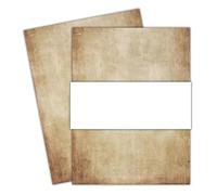 Vintage Letter Papers 100 Sheets Vintage Stationery Writing Paper Classical Drawing Paper Printing Paper Thicker Simple Literary Scrapbook Letter Paper(Style D)
