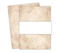 Vintage Letter Papers 100 Sheets Vintage Stationery Writing Paper Classical Drawing Paper Printing Paper Thicker Simple Literary Scrapbook Letter Paper(Style E)