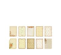 Vintage Letter Papers 180pcs/pack Vintage Material Paper Base Decorative Background Paper Hand Made DIY Scrapbooking Material Craft Paper(ColorD)