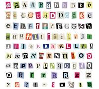 Vintage Letter Stickers 100Pcs, Aesthetic Scrapbook Stickers for Journals, Planners, DIY Decoration, Travel Scrapbooking & Retro Crafting