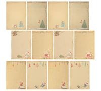 Vintage Letter Writing Paper 72 Sheets Khaki Paper for Poems | Smooth Thick Paper, Convenient for Letters, Portable Inserts, Useful for Writing and Copying