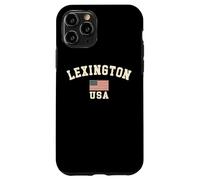 Vintage Lexington USA American Flag Kentucky Souvenir Retro Case for iPhone 11 Pro