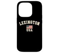 Vintage Lexington USA American Flag Kentucky Souvenir Retro Case for iPhone 14 Pro