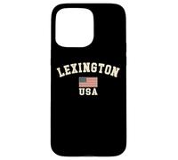Vintage Lexington USA American Flag Kentucky Souvenir Retro Case for iPhone 15 Pro Max