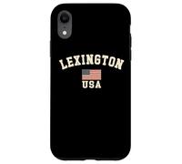 Vintage Lexington USA American Flag Kentucky Souvenir Retro Case for iPhone XR