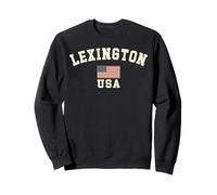 Vintage Lexington USA American Flag Kentucky Souvenir Retro Sweatshirt