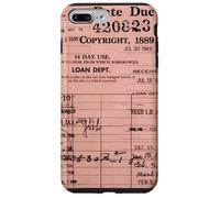 Vintage Library Card Retro Book Lover Nostalgic Collage Art Case for iPhone 7 Plus/8 Plus