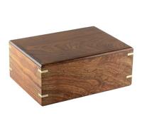 Vintage Life Inc Wooden Cremation Urns for Human Ashes Adult, Funeral Cremation Urn for Pets, Memorial Ash Box Customized Premium Wooden Box (Medium)