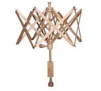 Vintage Life Inc Wooden Yarn Swift Umbrella Onyx Winder Premium Wood | Hand Operated Yarn Swift & Wool Winder | Skein Holder