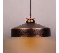 Vintage Light Industrial Hanging Metal Lamp Shade Decoration Lighting Fixtures Chaners with Cord Adjustable for Kitchen Island Breadfast Bar Dinning Room, Silver, 33cm