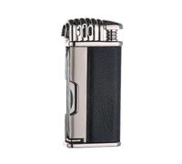 Vintage Lighter Pipe Lighter for Smoking with Metal Tools Angled Soft Flame Butane Gas Refillable Cool Lighters for Men (Sold without Gas)