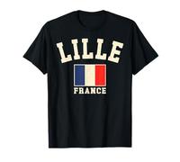 Vintage Lille France French Flag Souvenir Retro Graphic T-Shirt