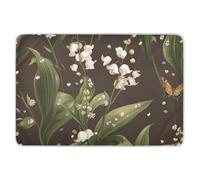 Vintage Lily Brown Extra Large Resuable Diaper Mats Soft Absorbent Mattress Pad Anti-Lip Diaper Pads for Infant Baby 52" L x 34" W