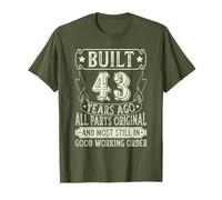 Vintage Limited Edition Funny 43 Year Old Gift 43rd Birthday T-Shirt