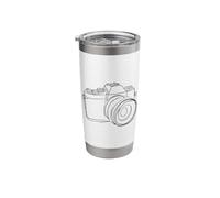 Vintage Line Drawn Camera Stainless Steel Insulated Tumbler