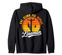 Vintage Lineman Zip Hoodie