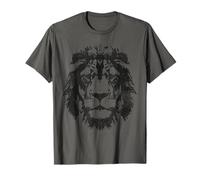 Vintage Lion Face. Cool Zoo Animals Lovers Zoo Keeper Gift T-Shirt