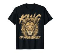 Vintage Lion Face Earth Tone Safari Wildlife Nature Art T-Shirt