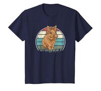 Vintage Lion Head Rabbit Retro T-Shirt, Youth, Navy Blue, 2T