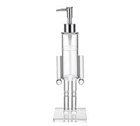 Vintage Liquid Soap Dispenser Christmas Design With Soap, Nutcracker Soldier Soaps Dispenser, Transparent Refillable Wash Liquid Bottle With Pump, For Bathroom Kitchen (1 PCS)