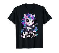 Vintage Literacy is My JAM Reading Rocks Crew Bookworm Squad Value Graphic T-Shirt