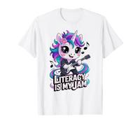 Vintage Literacy My JAM Reading Rocks Crew Bookworm Squad Value Graphic T-Shirt