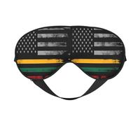 Vintage Lithuanian American Flag Eye Mask Sleep Mask Light BlockBlindfold Night Eyes Cover Soft Pressure-Free Eyeshade with Elastic Strap for Home Travel Office Nap Yoga