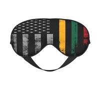 Vintage Lithuanian American Flag Eye Mask Sleep Mask Light BlockBlindfold Night Eyes Cover Soft Pressure-Free Eyeshade with Elastic Strap for Home Travel Office Nap Yoga
