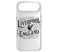 Vintage Liverpool England Liverbird Black Print Case for iPhone Air