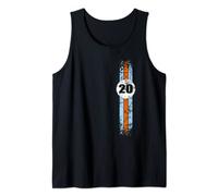 Vintage Livery Car Racing and Motorsport Race Livery Design Tank Top