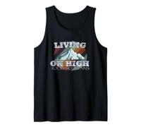 Vintage Living On High Rocky Mountains Tank Top
