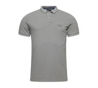 Vintage Logo Cotton Polo Grey - male - Superdry - Polo Shirts - Gray - M - Tops M