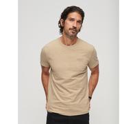 Vintage Logo Cotton T-Shirt with Crew Neck beige