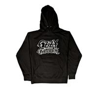 Vintage Logo Pullover Hoodie Ozzy Osbourne Black XXL