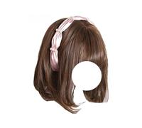 Vintage Lolita Pearls Headband Hairband Sweet Maid Hair Accessories for Women (Light Pink, One Size)
