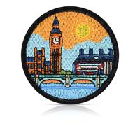 Vintage London Big Ben Embroidered Iron On Patch