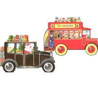 Vintage London Christmas Cards Set, 8 Special Cut Cards with Envelopes, Double-Decker Bus and Classic Car Designs, 10.5 x 15.5 cm, Holiday Themed Transport Collection