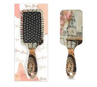 Vintage London Old Car Hair Brush Retro Flower Wet Dry Air Cushion Hair Brush Plastic Detangler Hairbrush for Kids Adults Back To School Gift Women Men