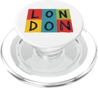 Vintage London Souvenir - Retro Modern Art London PopSockets PopGrip for MagSafe