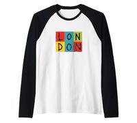 Vintage London Souvenir - Retro Modern Art London Raglan Baseball Tee